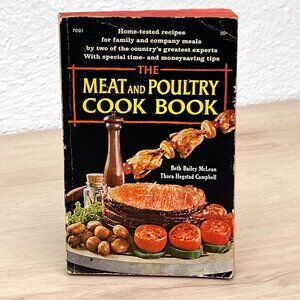 The Meat and Poultry COOK BOOK by MCLEAN & CAMPBELL Pocket Edition 1/2 OOP